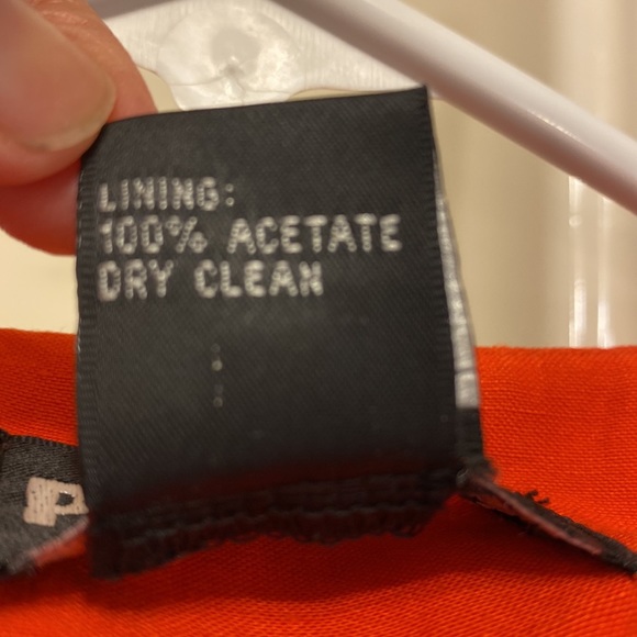 Patrick Petite orange linen/silk blazer - Picture 10 of 10